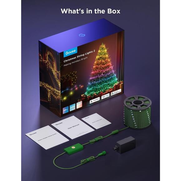 Brand NEW Govee Christmas String Lights 2 - Picture 1 of 10